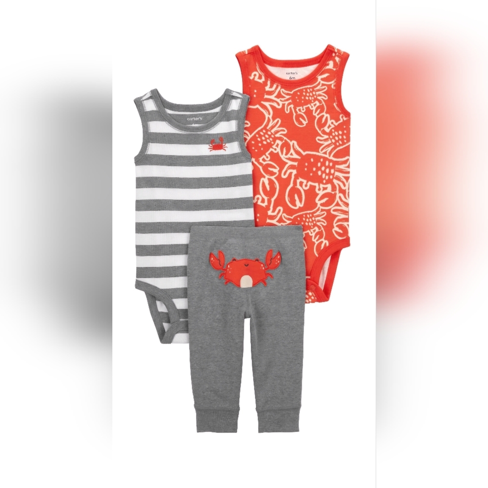 Carter's Baby 3-Piece Crab Little Character Set